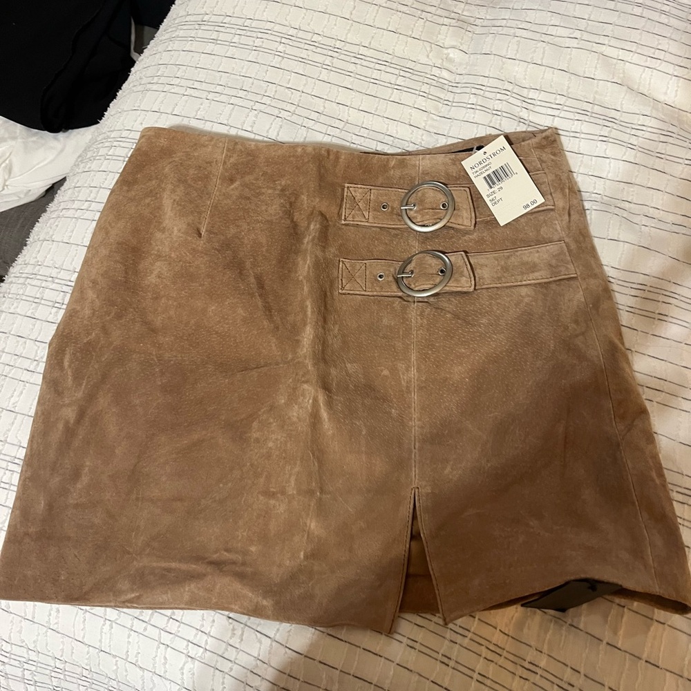 Never worn suede skirt!